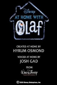 At Home with Olaf 2020 در خانه با اولاف